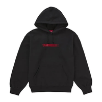 Supreme Swarovski Motion Logo Hooded Sweatshirt Black