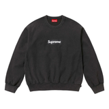 Supreme Washed Box Logo Crewneck Black