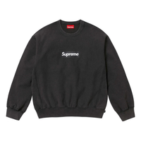 Supreme Washed Box Logo Crewneck Black