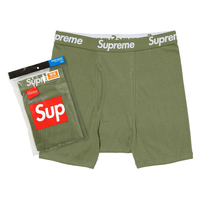 Supreme x Hanes Boxer Olive