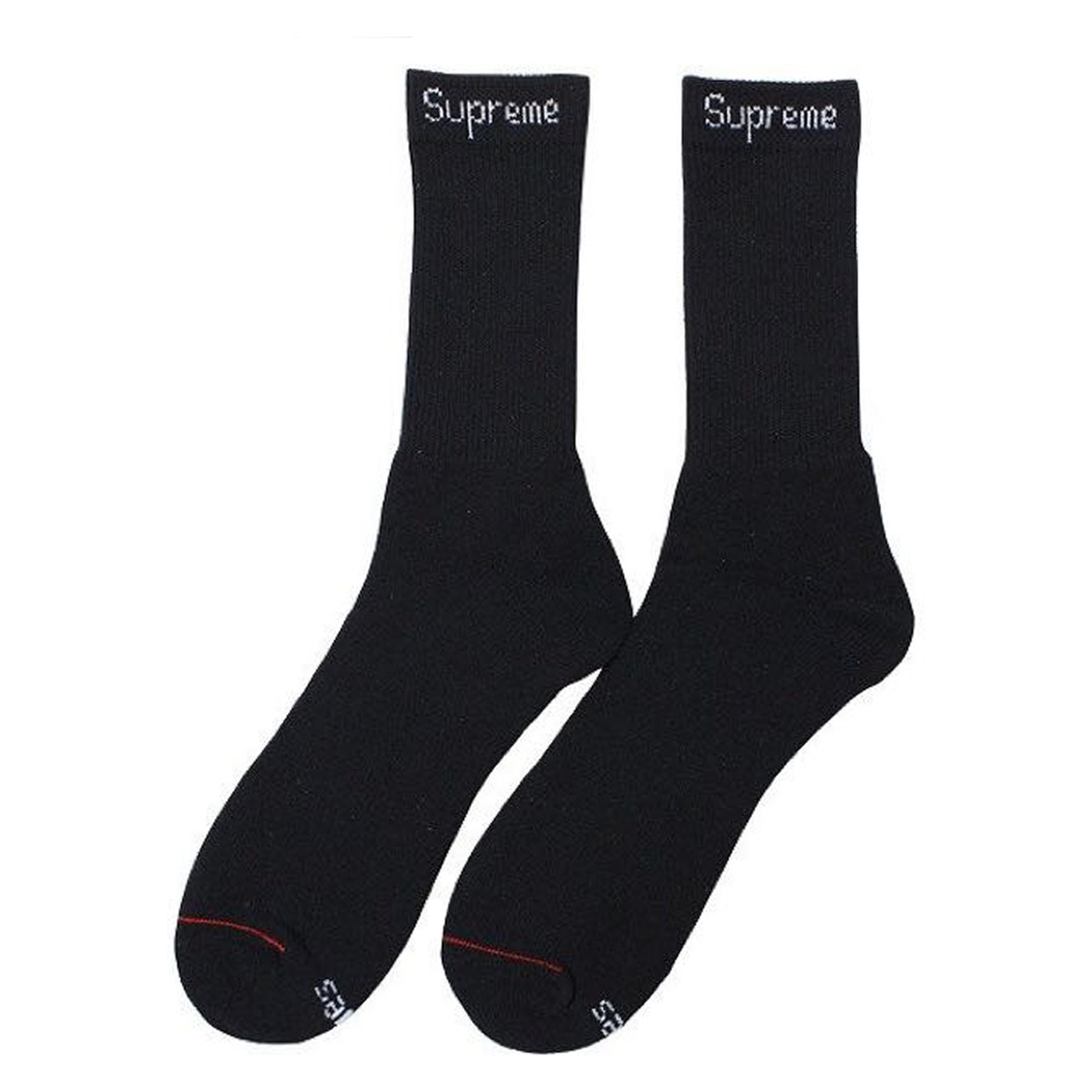 Supreme x Hanes Crew Socks Black
