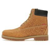 Supreme x Timberland 6' Premium Waterproof Boot Diamond Plate Wheat