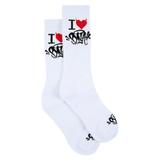 Synaworld 2PACK ponožky I Love Syna – Bílé