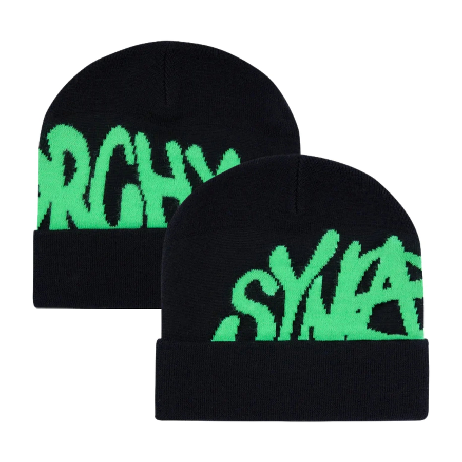 Synaworld Synarchy Cuffed Beanie – černá/zelená