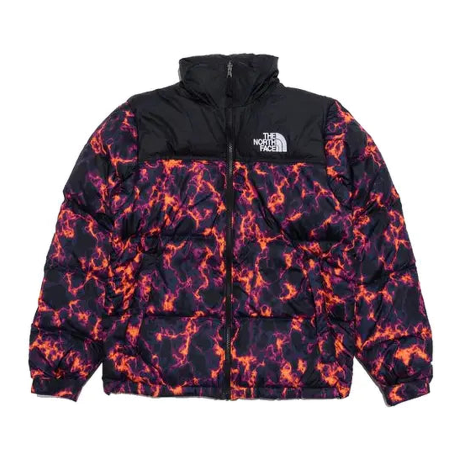 The North Face 1996 Retro Nuptse 700 Black Marble Camo Print
