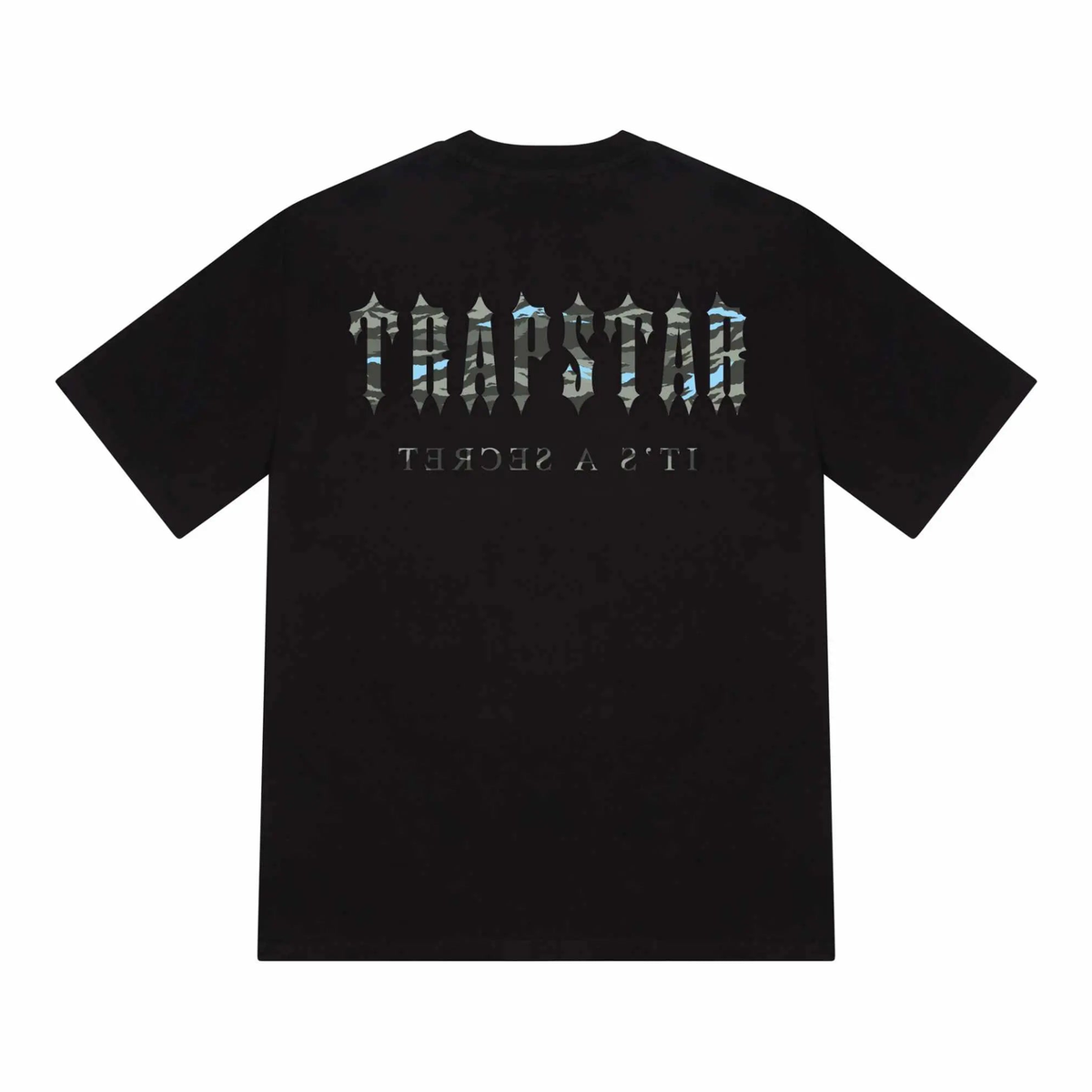 Trapstar Decoded All Terrain Tee Black/Blue Camo