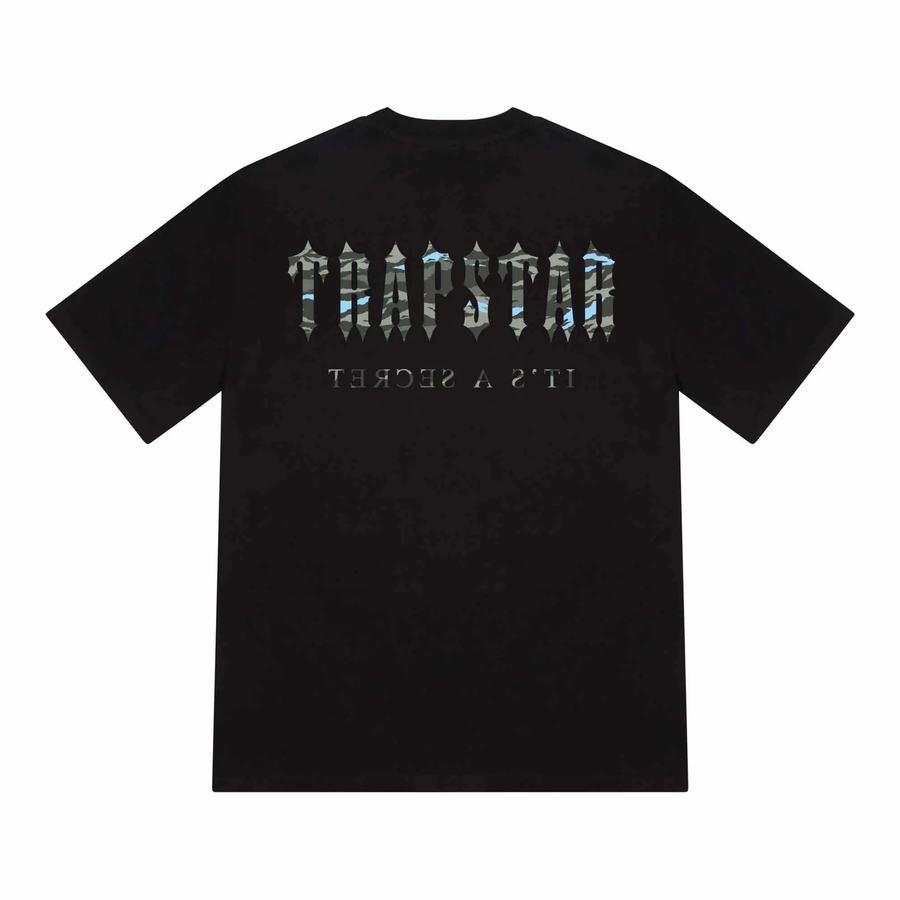 Trapstar Decoded All Terrain Tee Black/Blue Camo