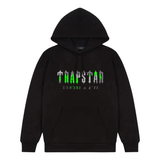 Trapstar Decoded Camo Hoodie Black Neon Green
