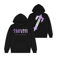 Trapstar Decoded Paisley Monochrome Edition Hoodie Black/Purple