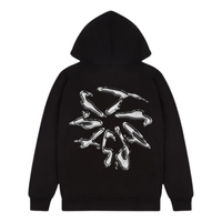 Trapstar Liquid Chrome Hoodie Black
