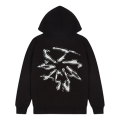 Trapstar Liquid Chrome Hoodie Black