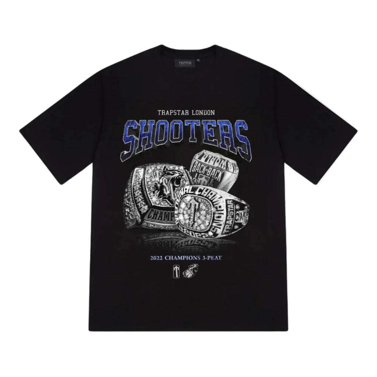 Trapstar Three-peat Champions Tee Black/Blue Edition