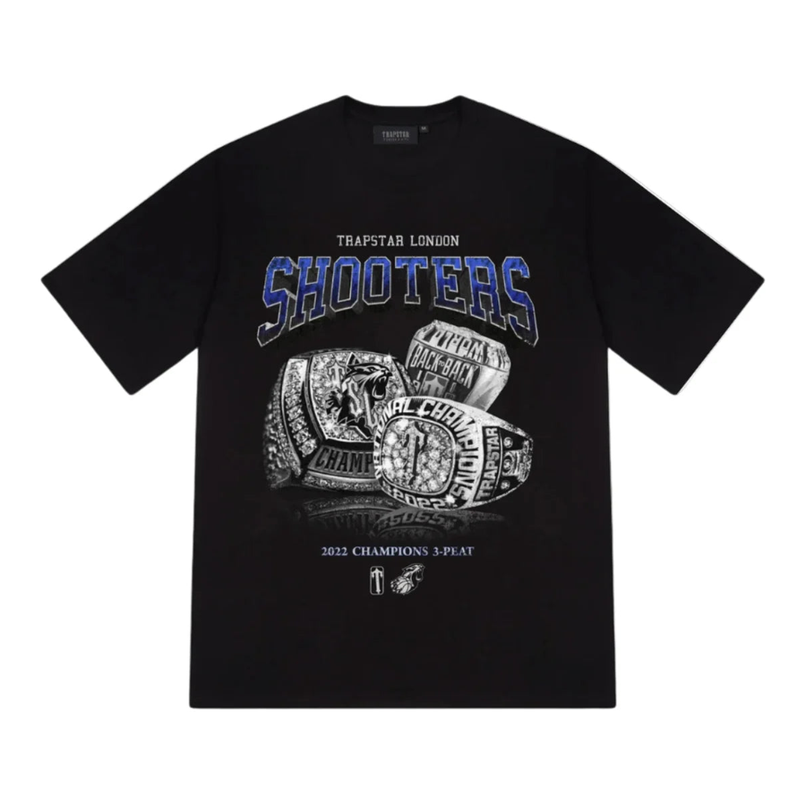 Trapstar Three-peat Champions Tee Black/Blue Edition