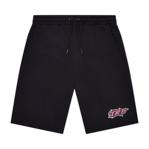 Trapstar TRP Flame Shorts – Black/Pink
