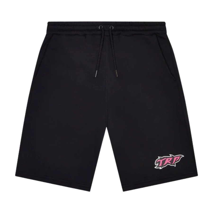 Trapstar TRP Flame Shorts – Black/Pink