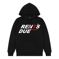 Trapstar x Nemzzz Rent’s Due Hoodie Black