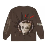 Travis Scott Reverse Jack Long Sleeve T-shirt Brown