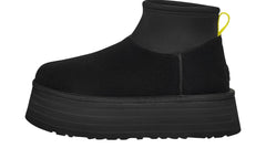 UGG Classic Mini Dipper Boot Black Yellow (Women's)
