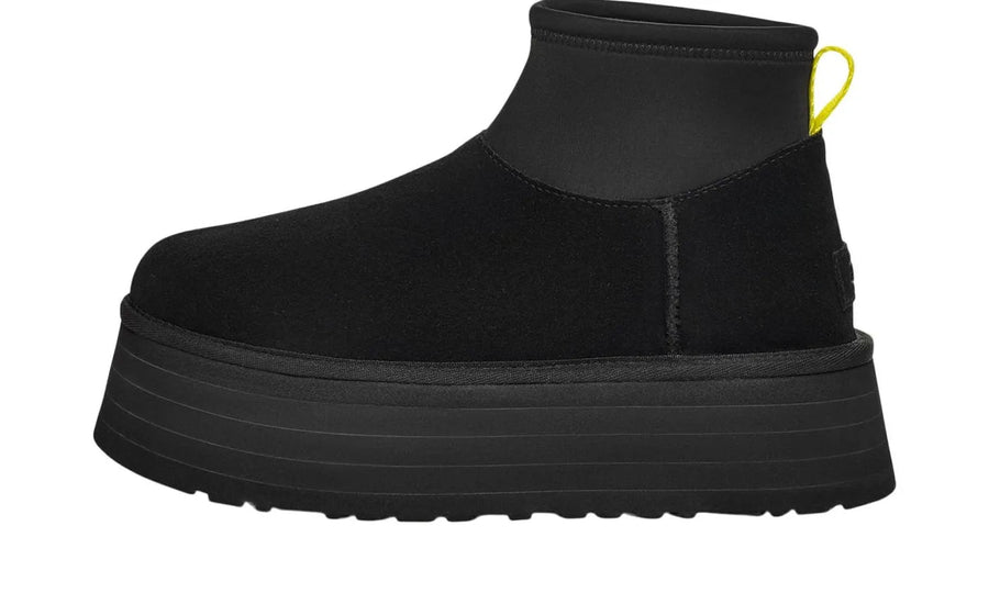 UGG Classic Mini Dipper Boot Black Yellow (Women's)