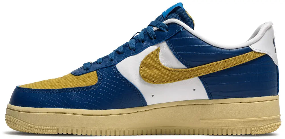 Nike Air Force 1 Low SP Undefeated 5 On It Blue Yellow Croc
