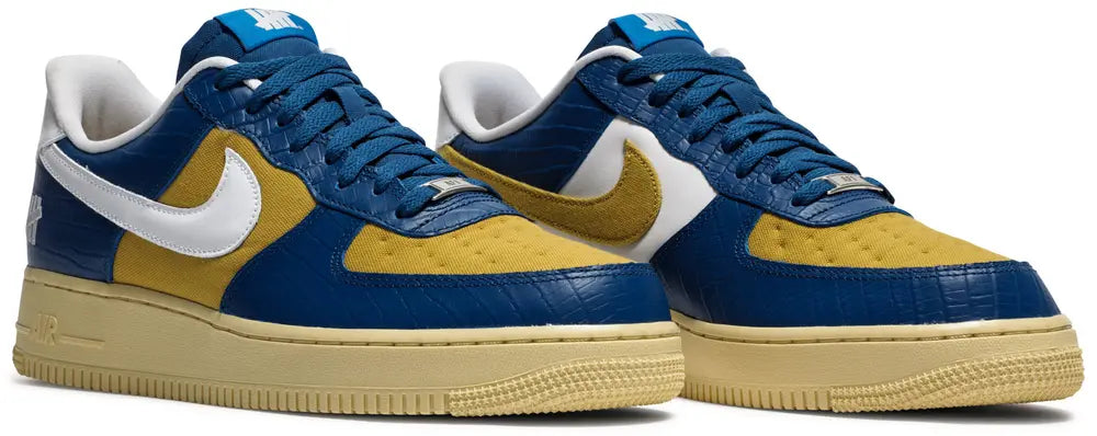 Nike Air Force 1 Low SP Undefeated 5 On It Blue Yellow Croc