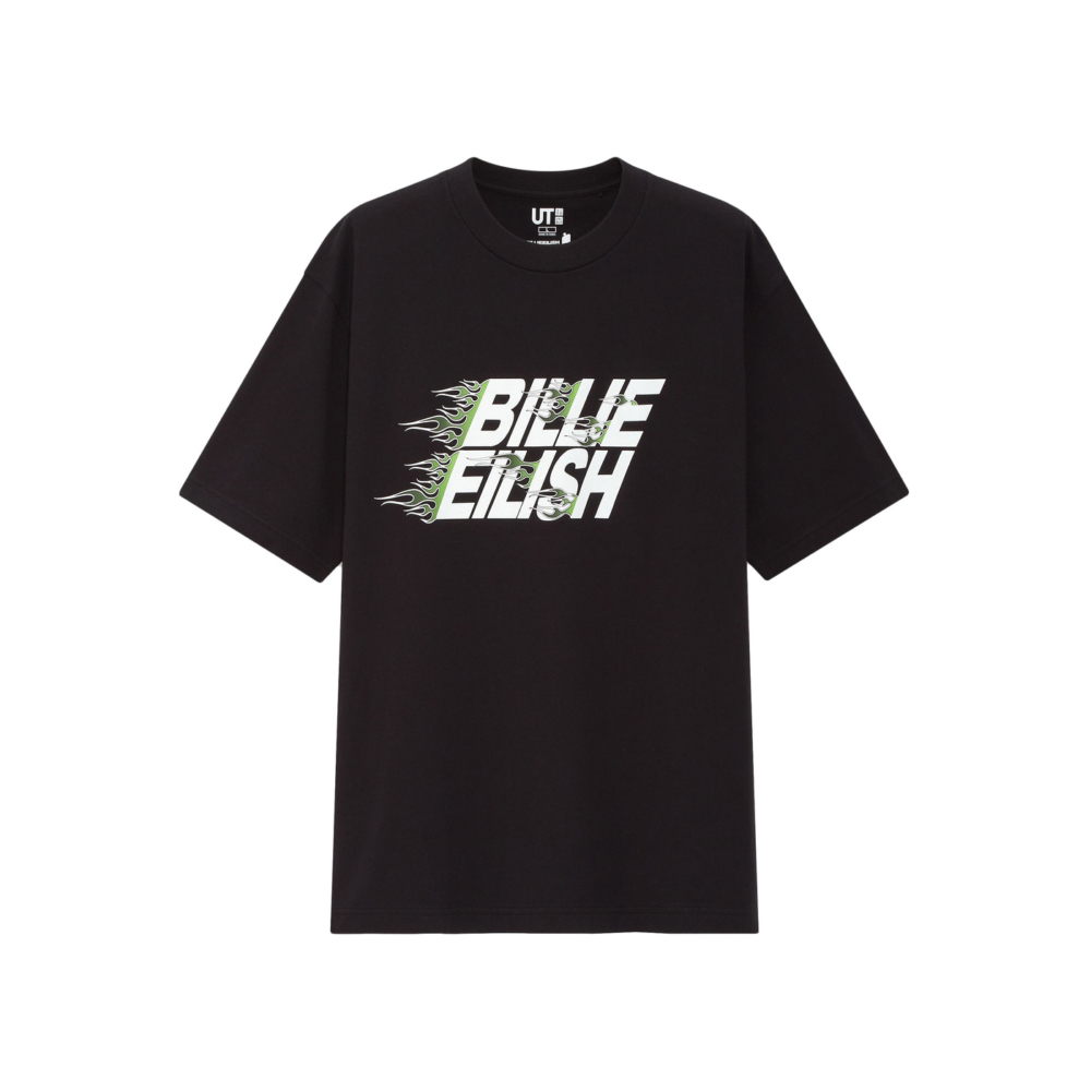 Billie Eilish × Takashi Murakami × Uniqlo Black Logo