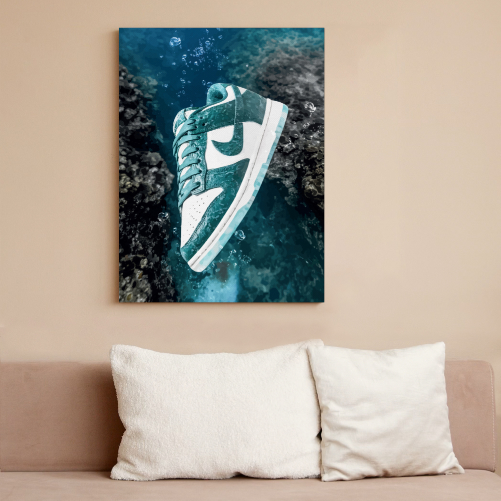 Nike Dunk Low Ocean Canvas Print