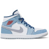Air Jordan 1 Mid French Blue Fire Red