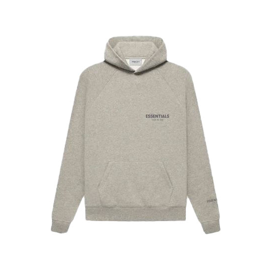 Fear of God Dark Heather Oatmeal Essentials Core Collection Pullover