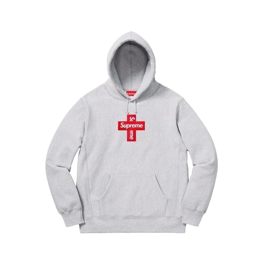 Supreme Box Logo Hoodie Heather Grey FW16 Men's US