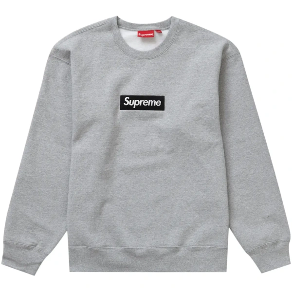 Supreme Box Logo Crewneck (FW22) Heather Grey