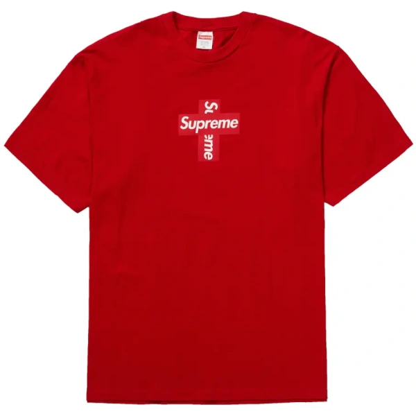 Supreme Cross Box Logo Tee Red