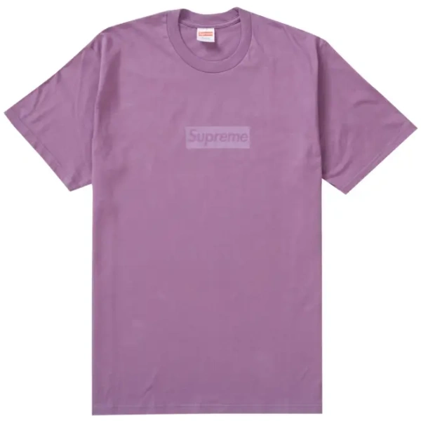 Supreme Tonal Box Logo Tee Dusty Purple