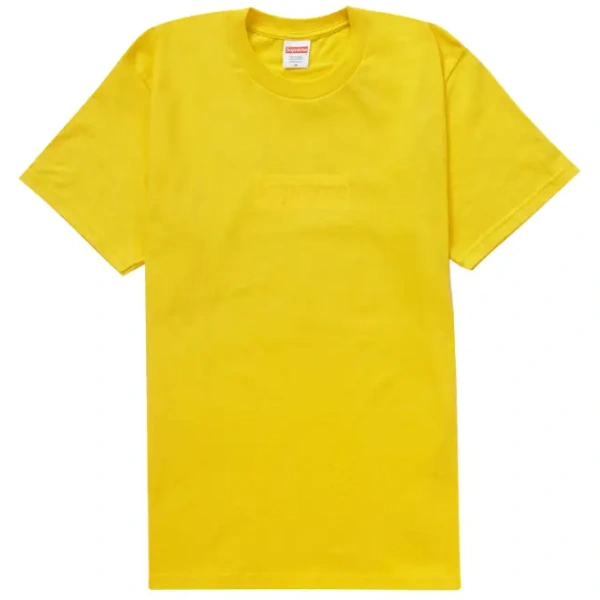 Supreme Tonal Box Logo Tee Yellow stockx