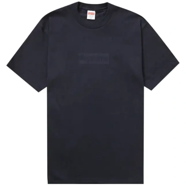 Supreme Tonal Box Logo Tee Navy stockx