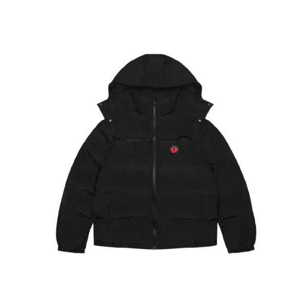 Trapstar Irongate Detachable Hooded Puffer Black/Infrared