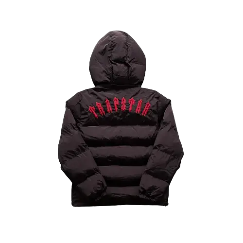 Trapstar Irongate Detachable Hooded Puffer Black/Infrared