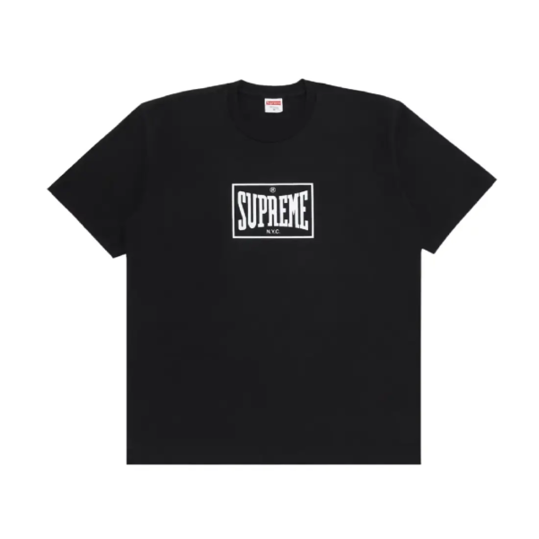 Supreme Aufwärm-T-Shirt Schwarz