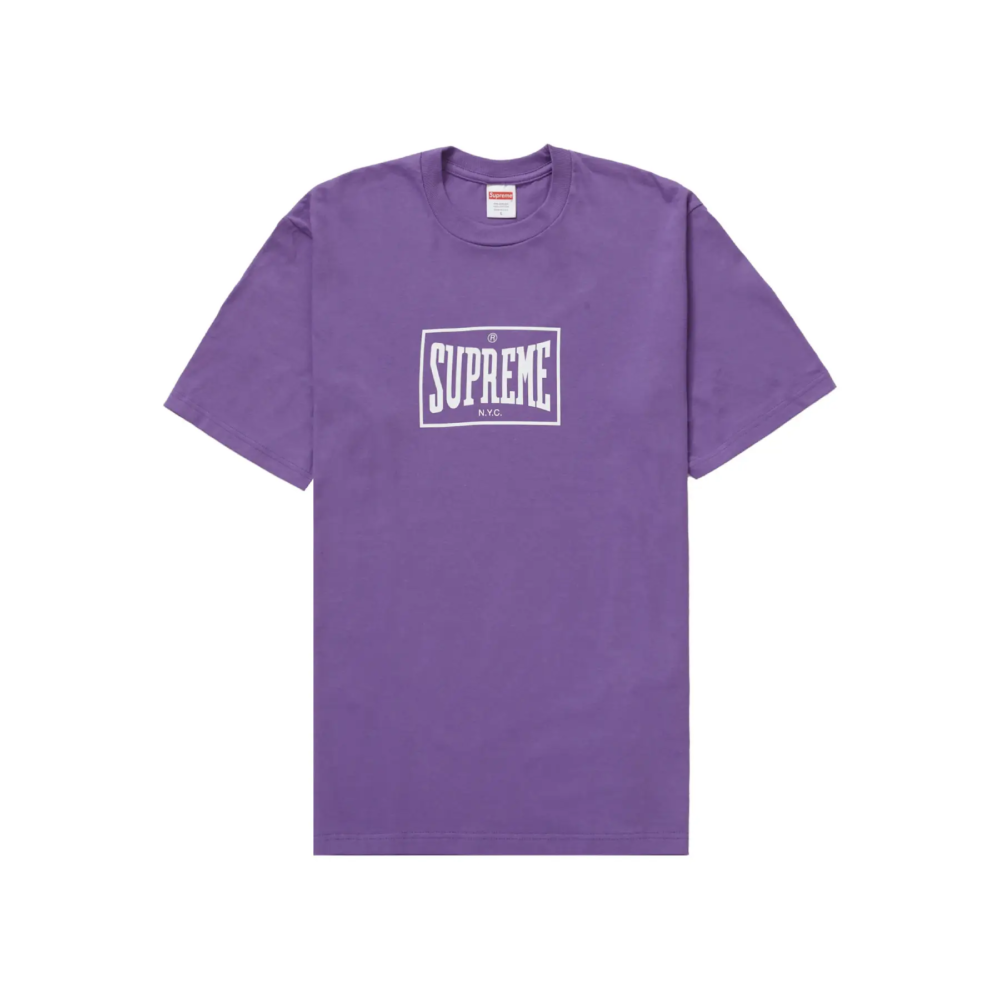 Supreme Aufwärm-T-Shirt Lila