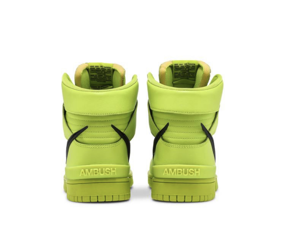 Ambush x Nike Dunk High Flash Lime