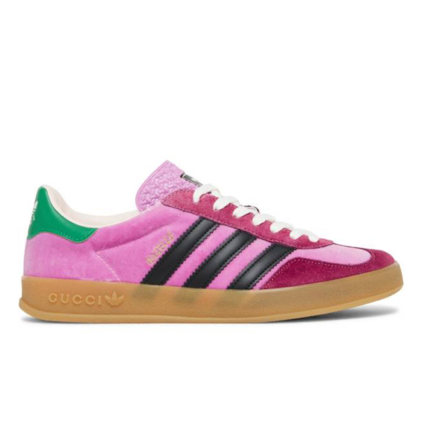 Adidas x Gucci Gazelle Pink Velvet