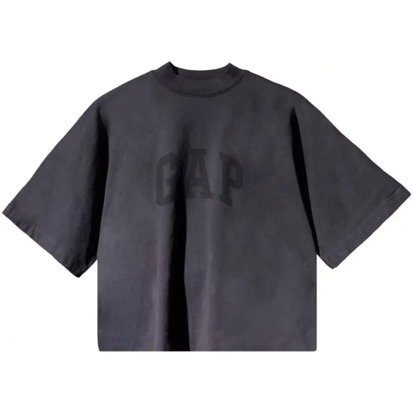 Yeezy Gap Engineered by Balenciaga Cropped Dove No Seam Tee Black