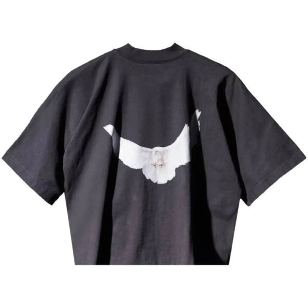 Yeezy Gap Engineered by Balenciaga Cropped Dove No Seam Tee Black 1