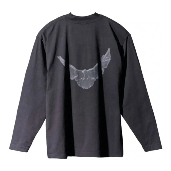 Yeezy X Gap X Balenciaga Dove Longsleeve Tee „Black” 1