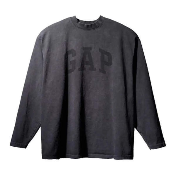 Yeezy X Gap X Balenciaga Dove Longsleeve Tee „Black” 2