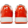 A Bathing Ape Bape Sta Patent Leather Orange White - Image 4
