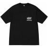 Stussy Surfwalk Pigment Dyed Tee Black