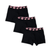 Corteiz 3PACK Boxers Syna x Central Black/Rose