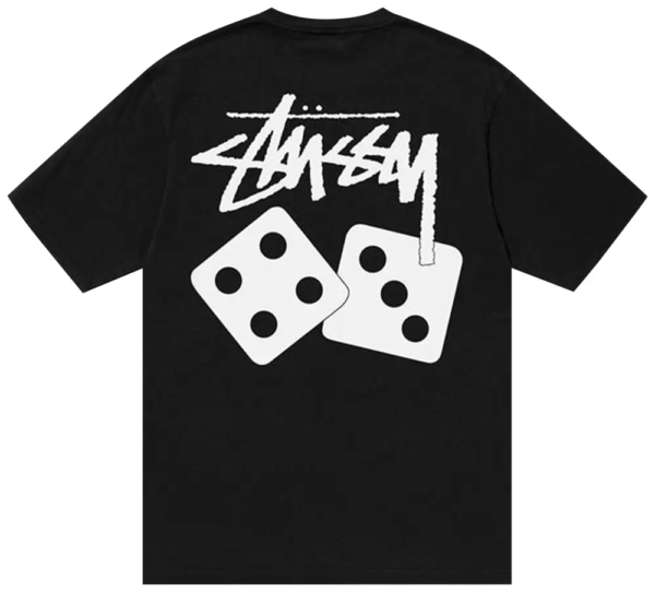Stussy Dice Tee Pigment Tee Black