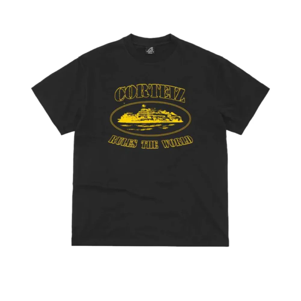 Corteiz OG Alcatraz Tee Black/Yellow